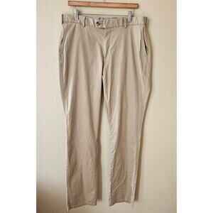 Peter Millar Men's Pima Cotton Khaki Pants, Size 36x33 Soft Touch Twill Stretch